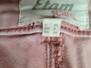 Jeans Etam de la taille 36, de couleur marron de denim