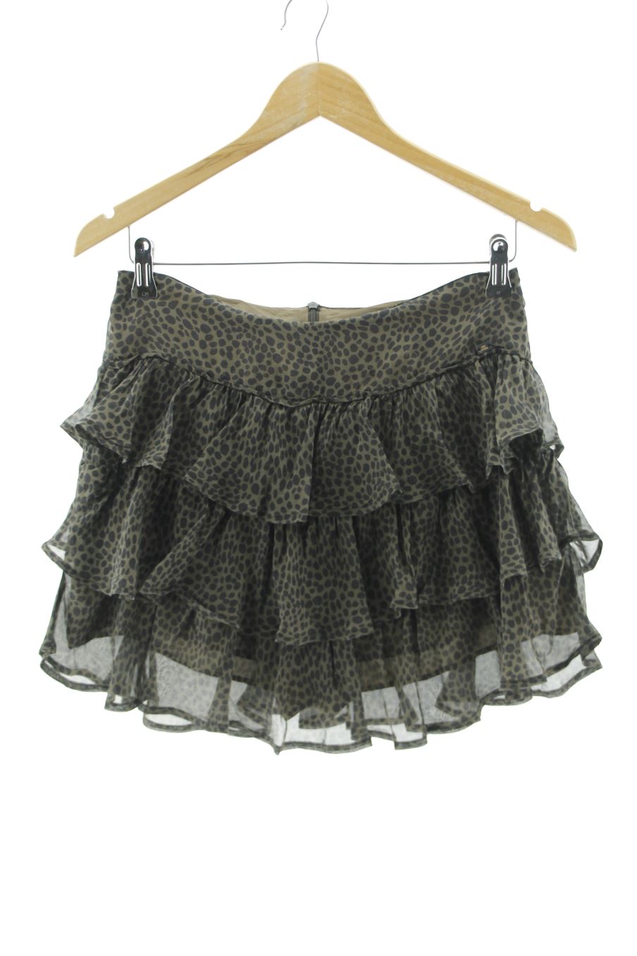 Jupe Ikks de la taille 36, de couleur animal print de soie