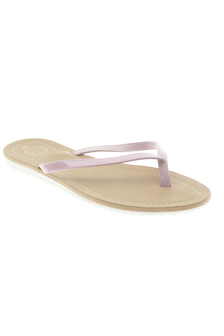 Sandalias planas de NYC SHOES de la talla 40, de color rosa de