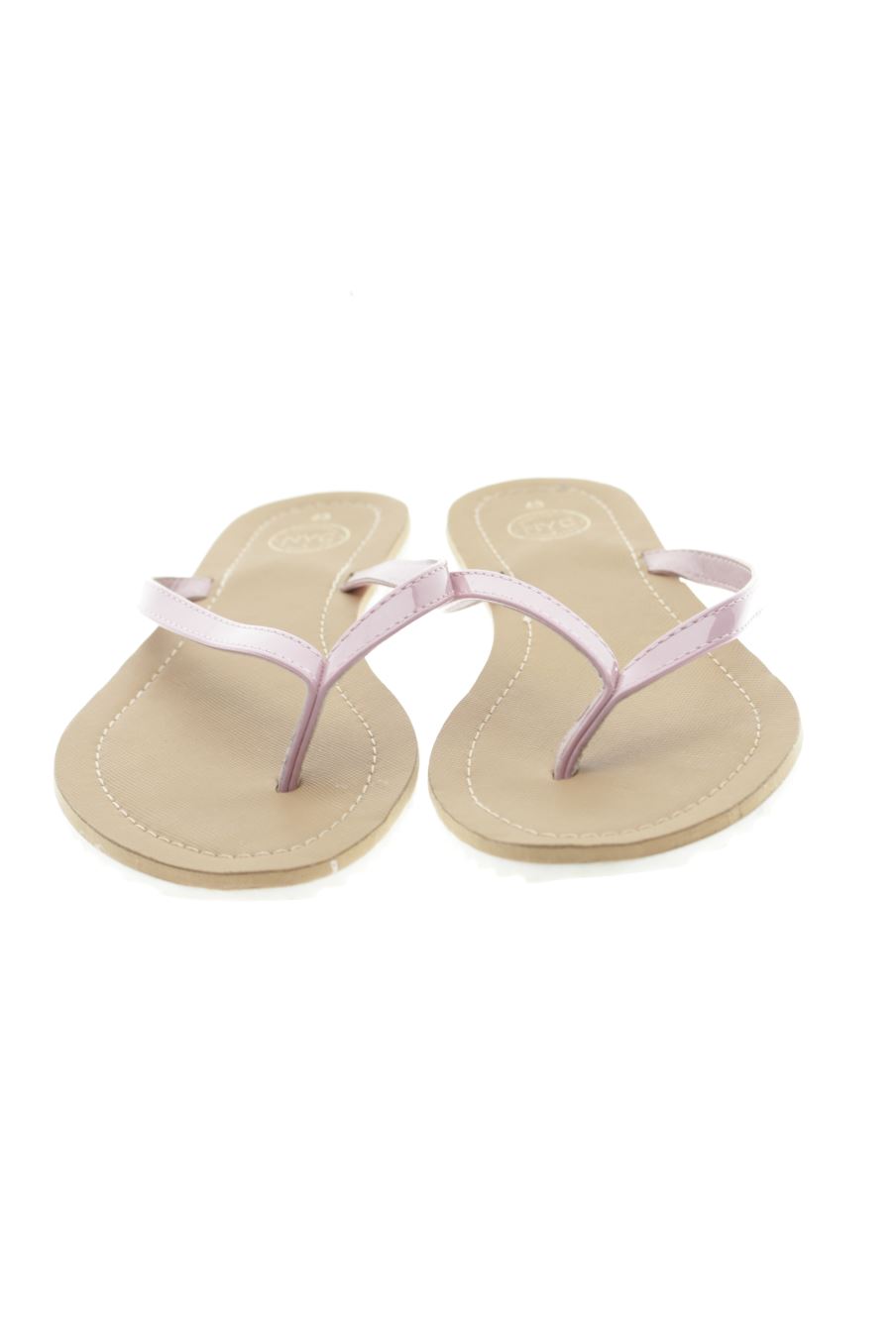Sandalias planas de NYC SHOES de la talla 40, de color rosa de