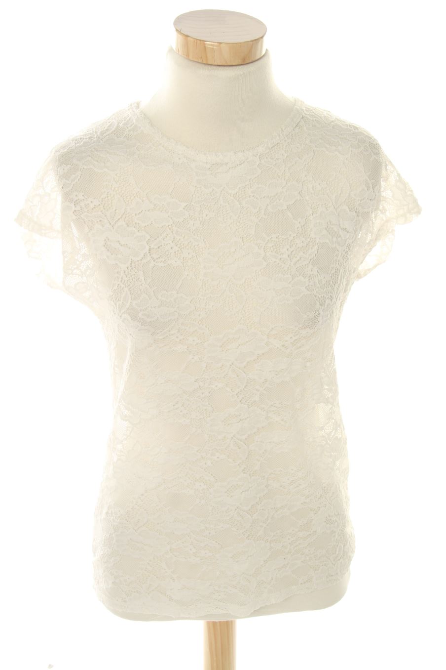Blouse à manches courtes Cache cache de la taille M, de couleur blanc