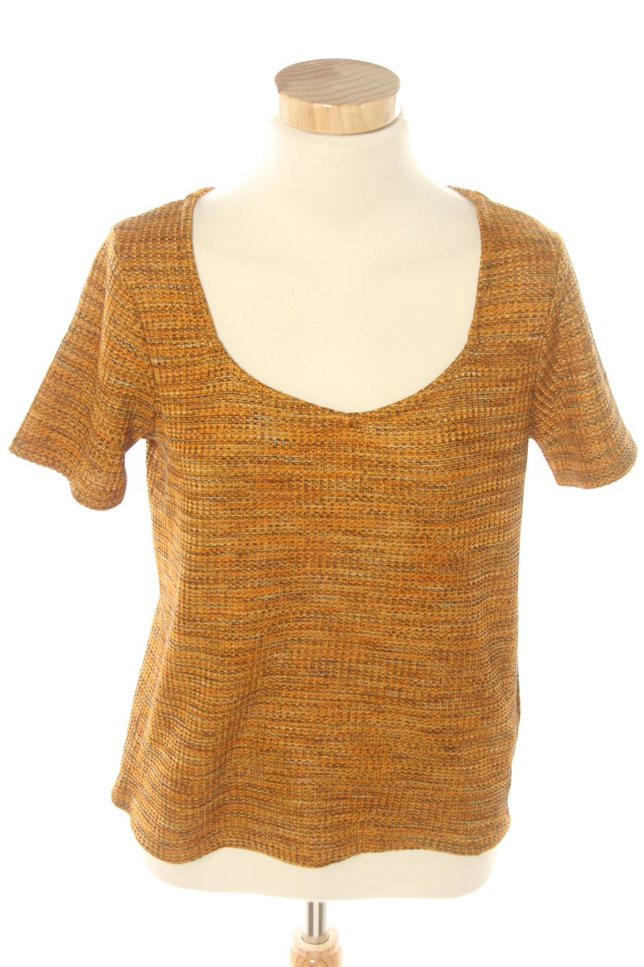 Blouse à manches courtes Pimkie de la taille M, de couleur moutarde