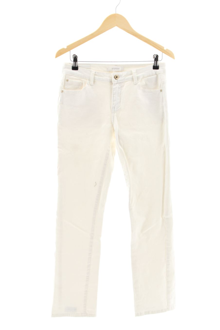 Jeans Promod de la taille 40, de couleur blanc de denim