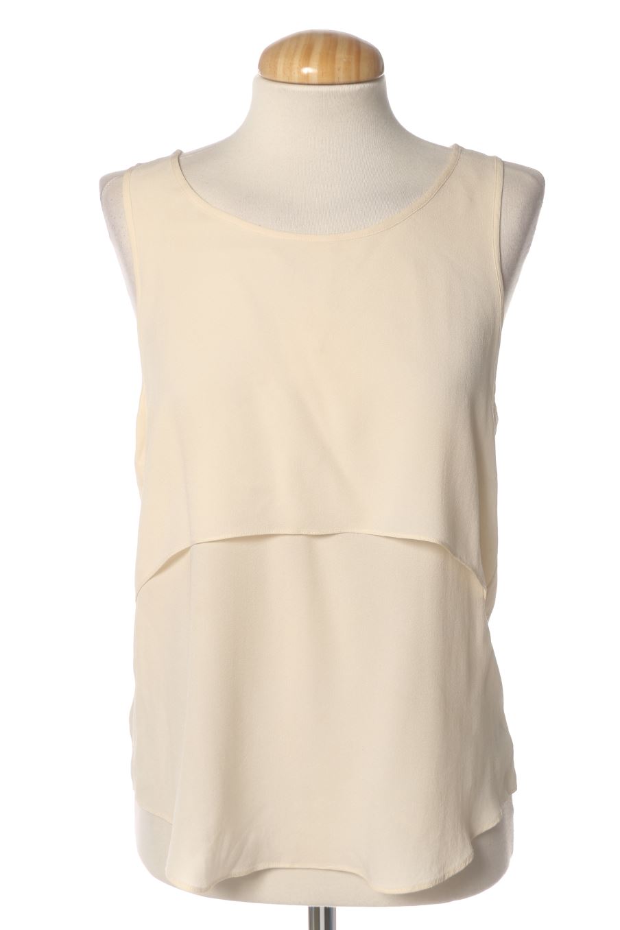 Top de Theory de la talla M, de color beige de seda