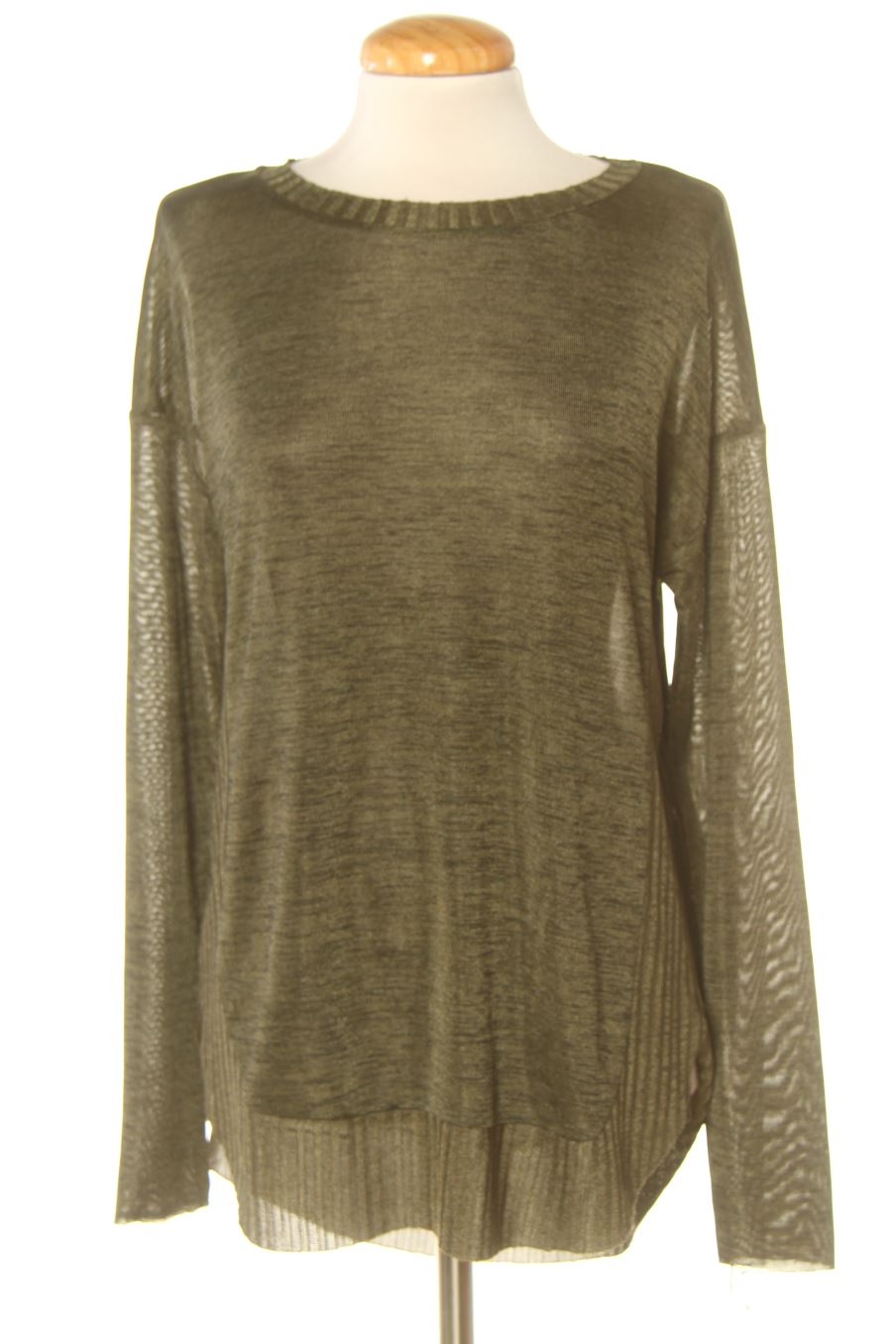 T-shirt à manches longues Stradivarius de la taille S, de couleur vert