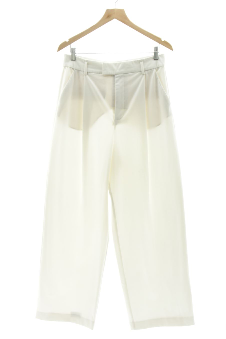 Pantalon Zara de la taille M, de couleur blanc