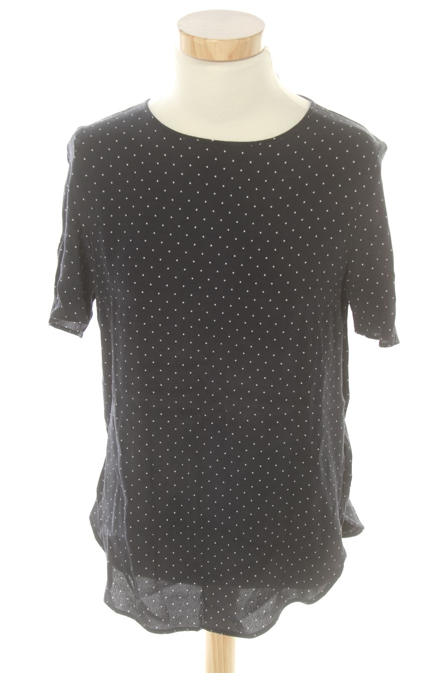 Blouse à manches courtes H&M de la taille 36, de couleur bleu marine