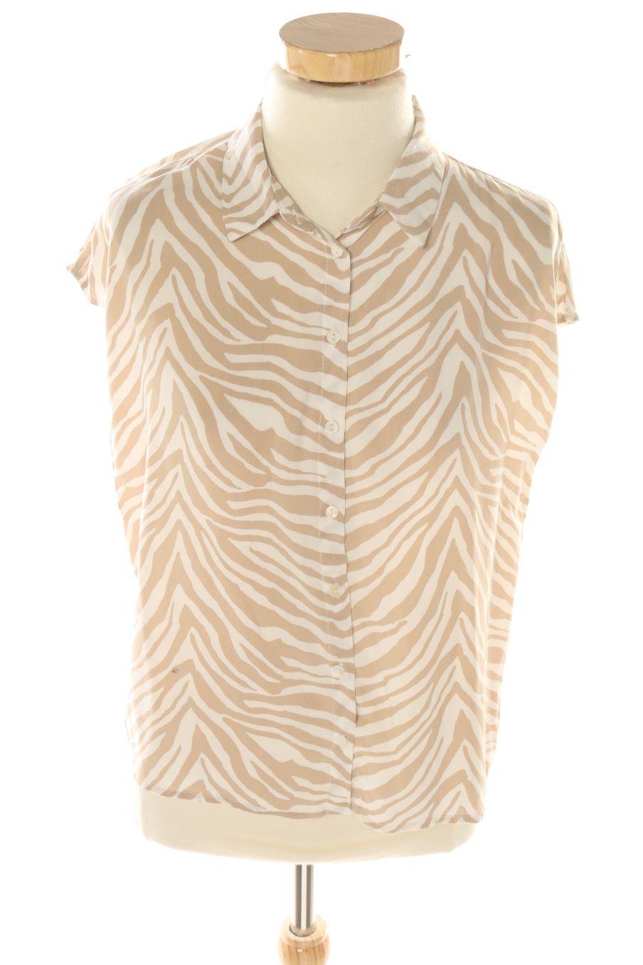 Camisa sin mangas de Mango de la talla M, de color animal print