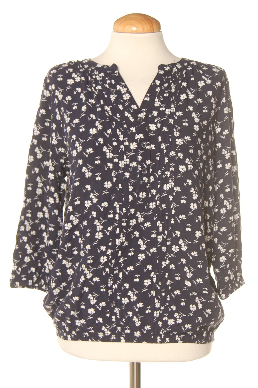 Blouse à manches longues Charles Vögele de la taille 36, de couleur bleu marine
