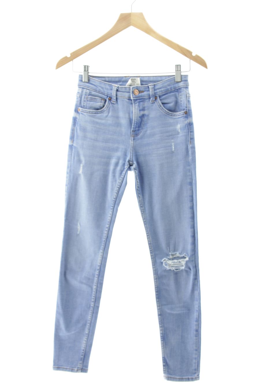 Jeans Bershka de la taille 34, de couleur bleu de denim