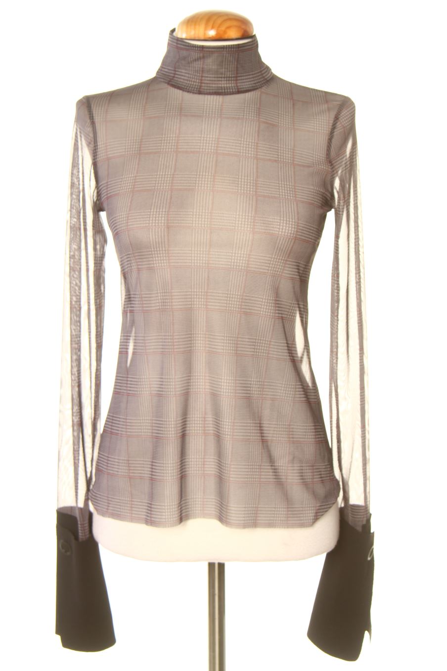 Blouse à manches longues Zara de la taille S, de couleur gris