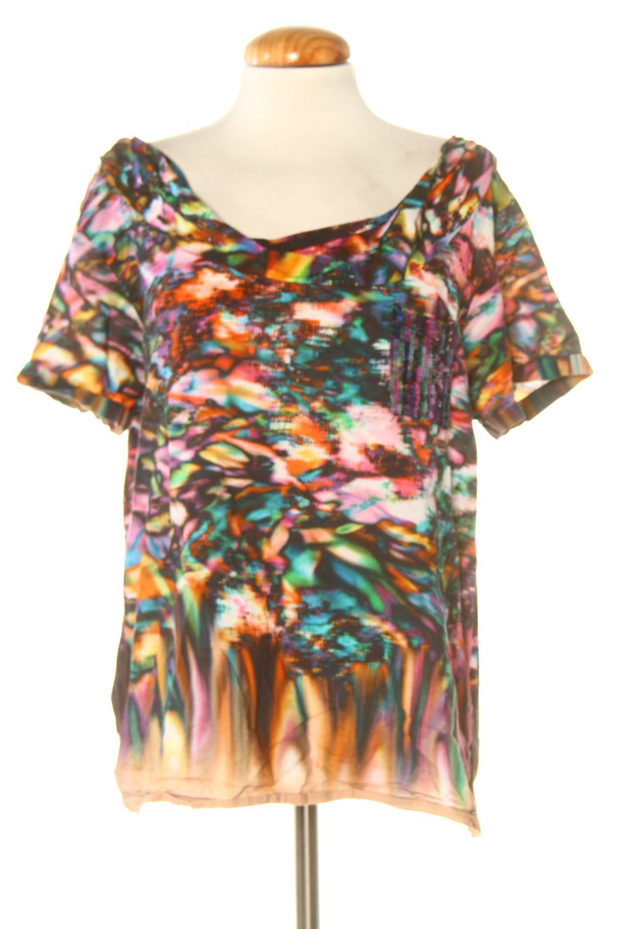 Blouse à manches courtes Adolfo Dominguez de la taille XL, de couleur imprimés
