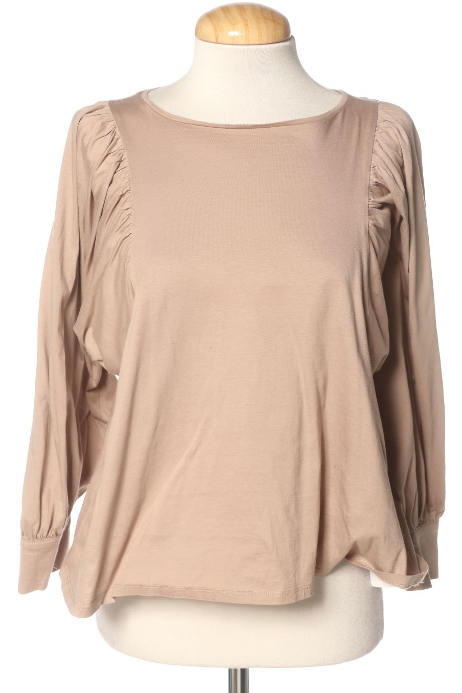 Blusa a maniche lunghe de Massimo Dutti de la talla XS, de color beige