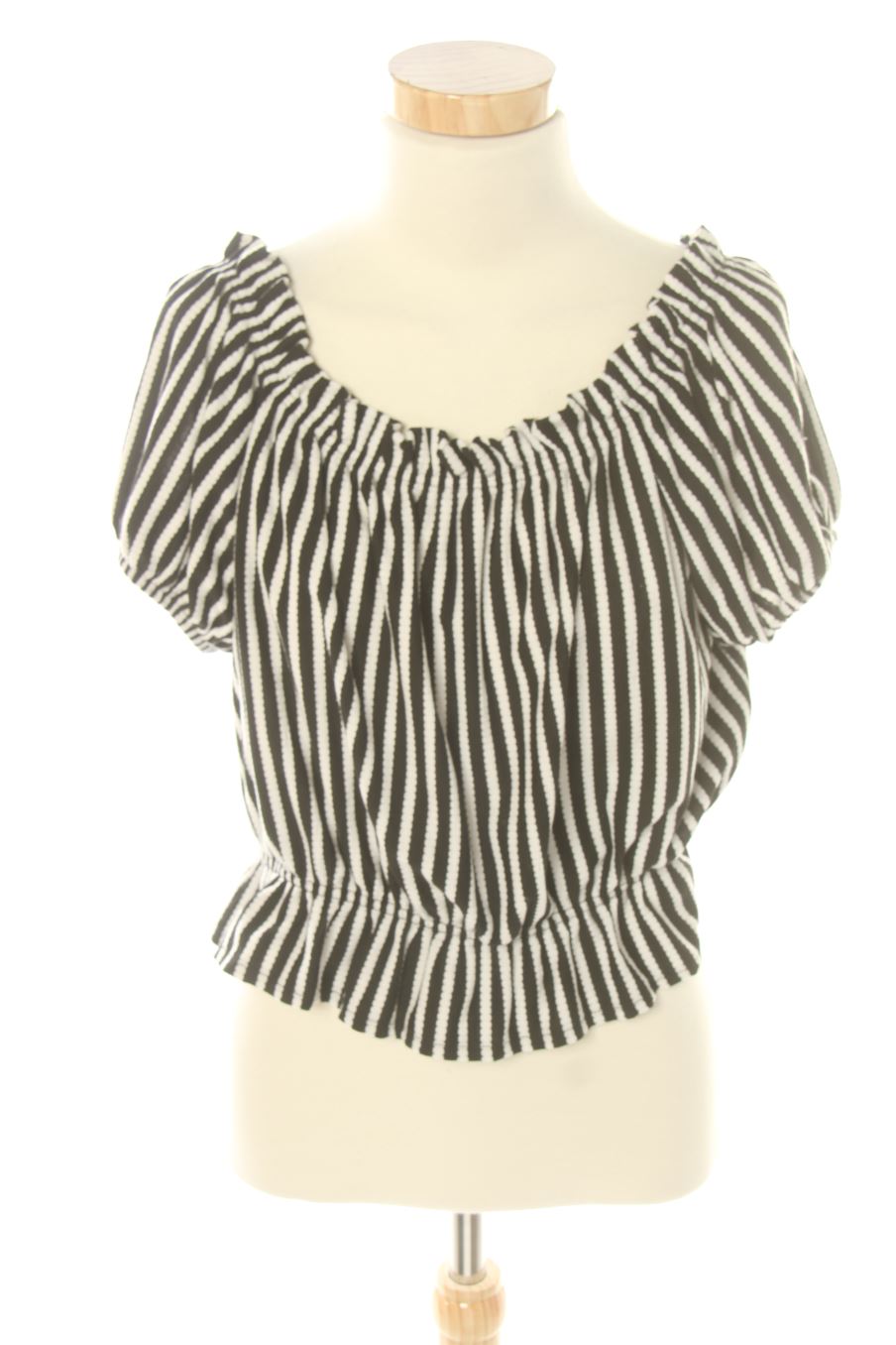 Blouse à manches courtes H&M de la taille S, de couleur rayures