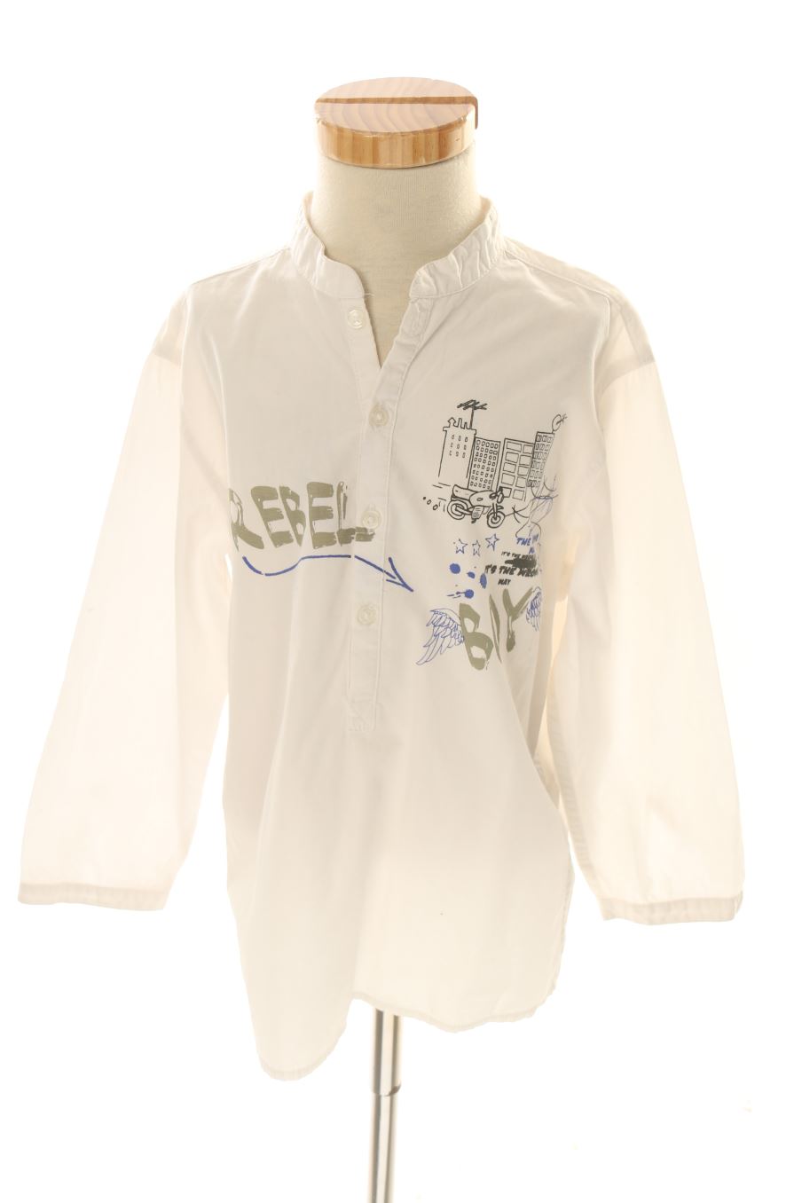 Chemise manches longues Mila blue de la taille 6 ans de seconde main
