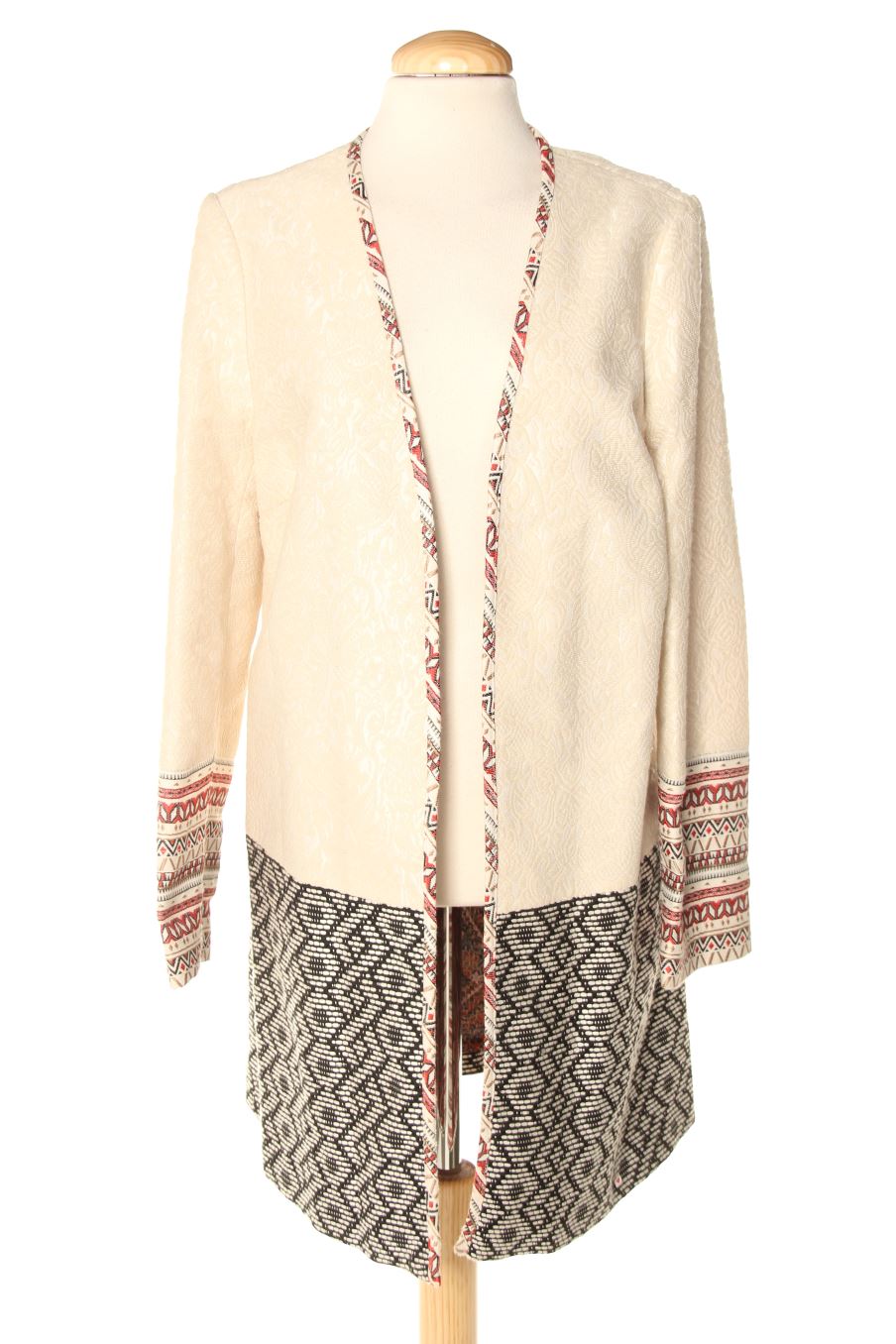 Abrigo de Per una de la talla 40, de color beige