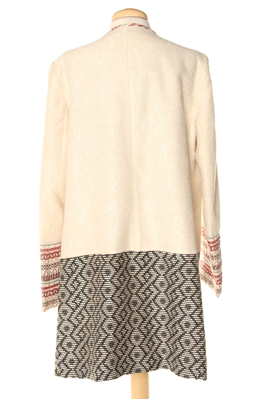 Abrigo de Per una de la talla 40, de color beige