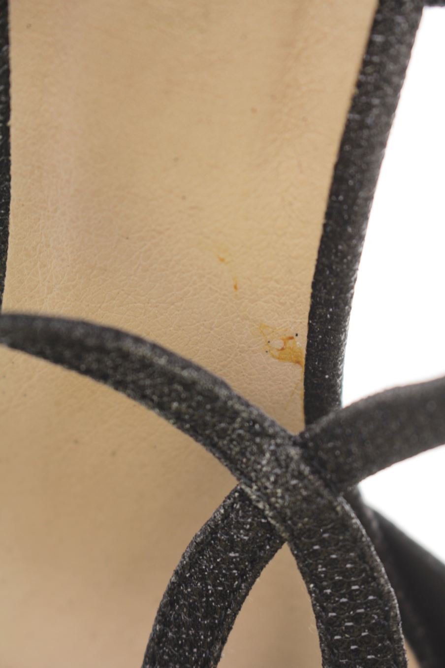 Sandalias tacon de Menbur de la talla 38, de color negro de