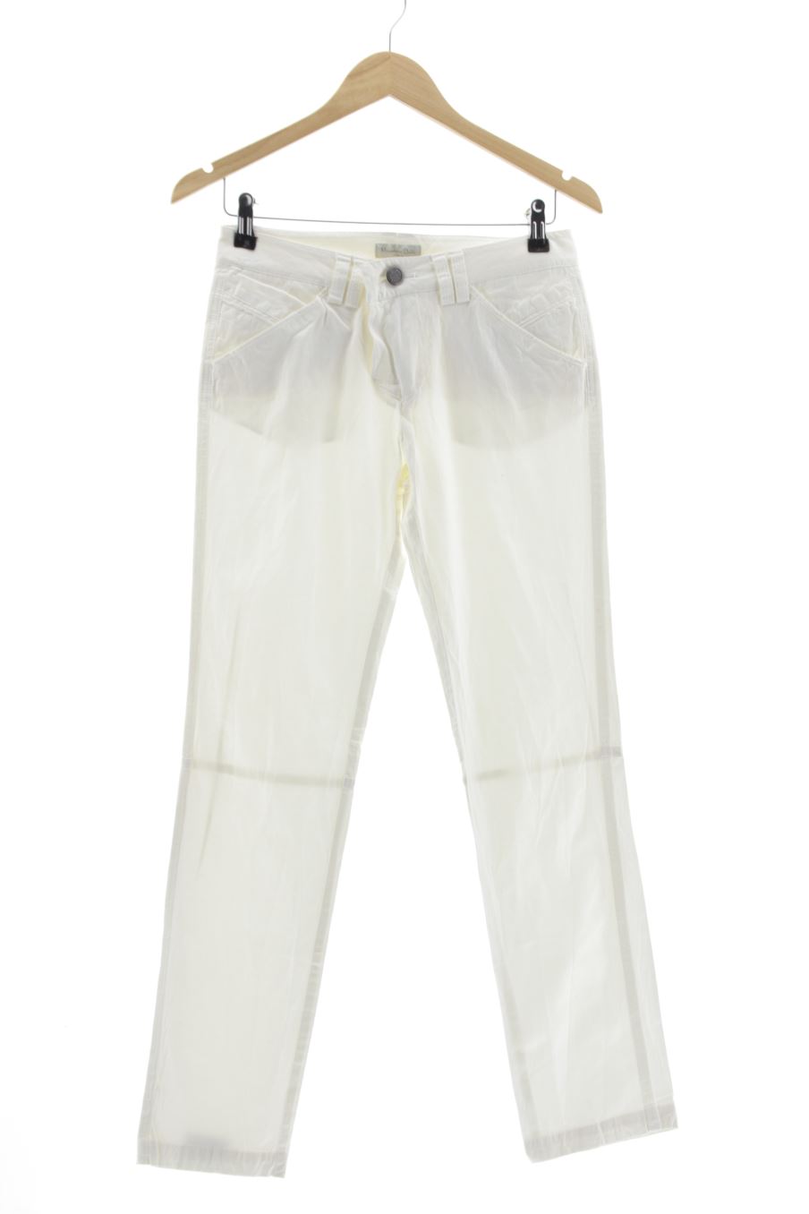 Jeans Massimo Dutti de la taille 36, de couleur blanc de denim