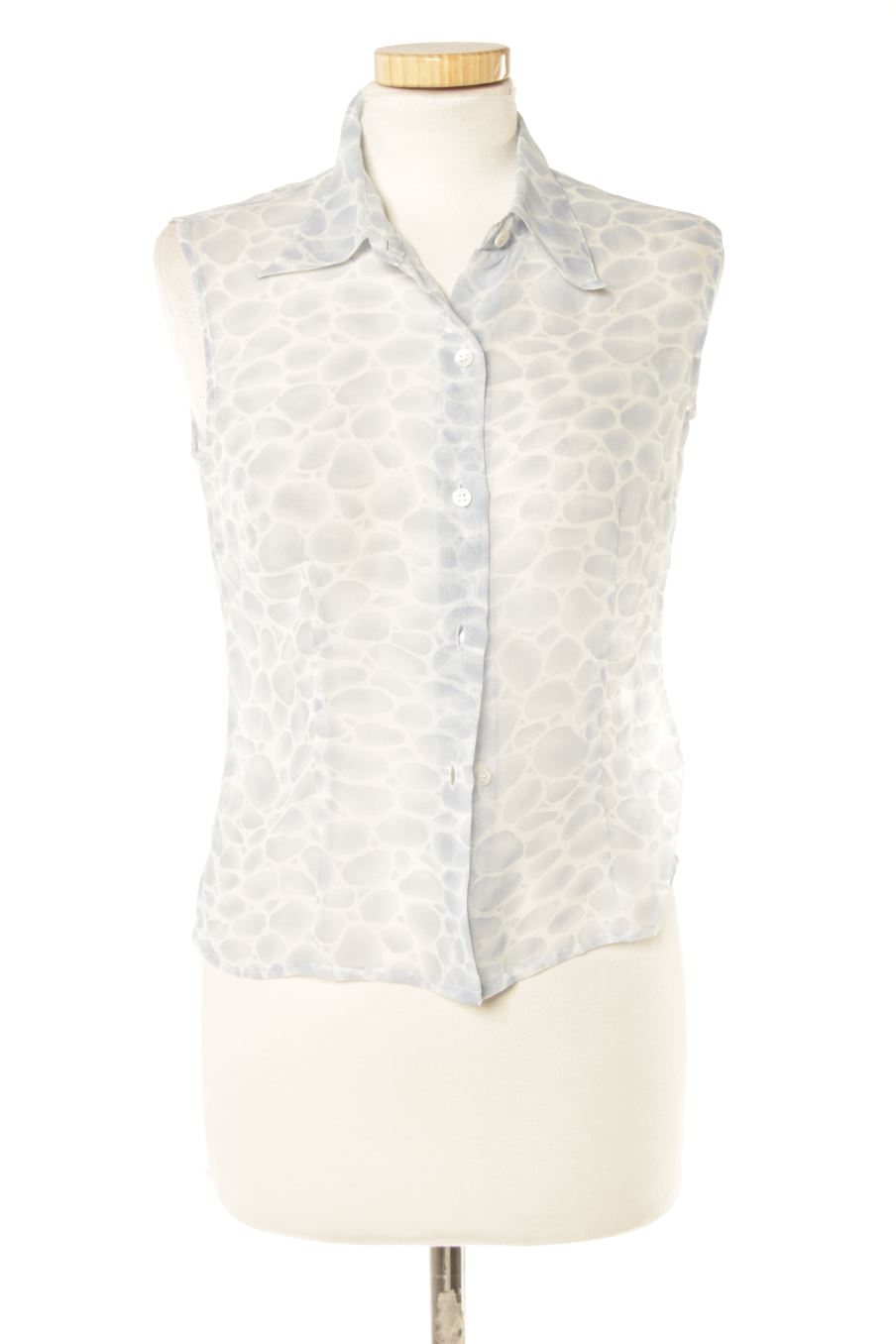 Camisa sin mangas de Agnès b. de la talla S, de color azul