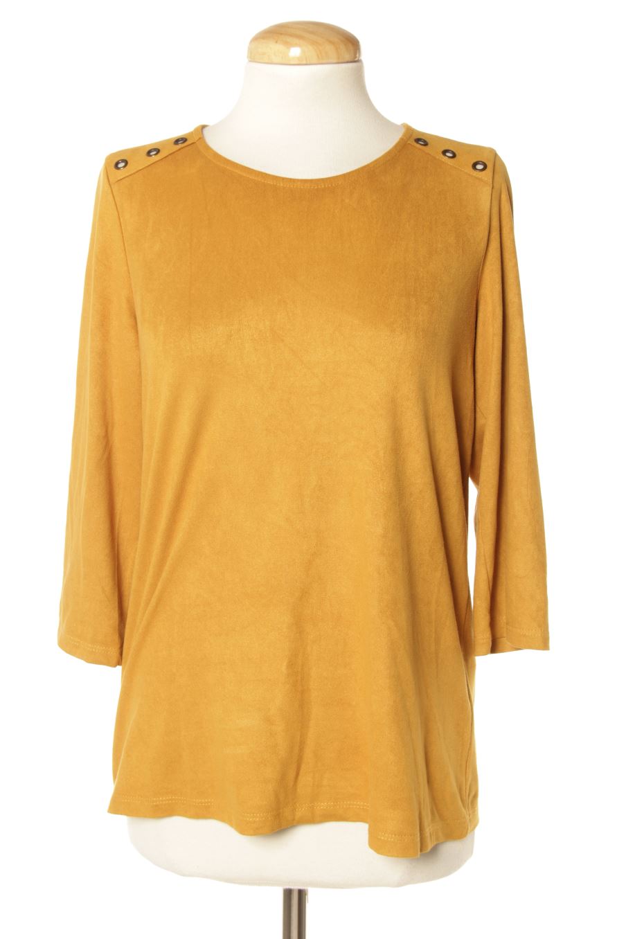 Langärmelige Bluse von Encuentro Größe S, Farbe Senfgelb, für