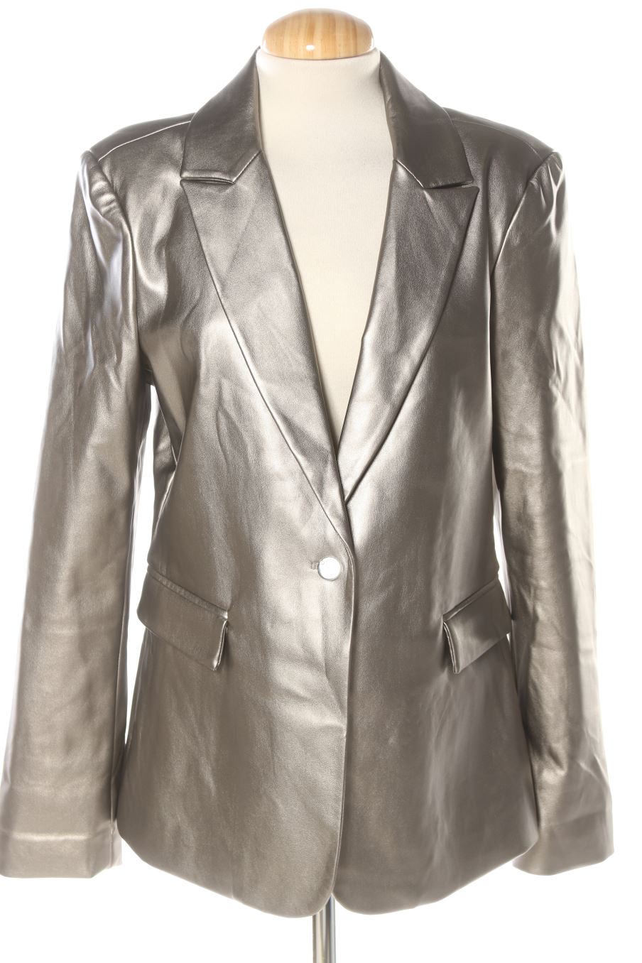 Blazer de Guess Los Angeles de la talla M, de color plateado de sintético