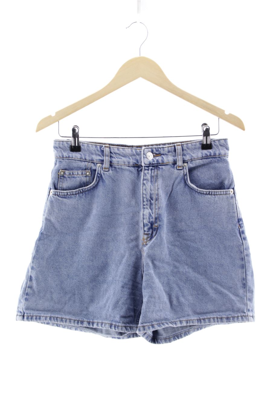 Pantalones cortos de Pull & Bear de la talla 38, de color azul de ropa vaquera