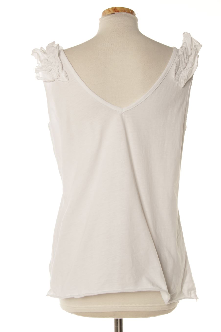 Camiseta sin mangas de Made in italy de la talla L, de color blanco