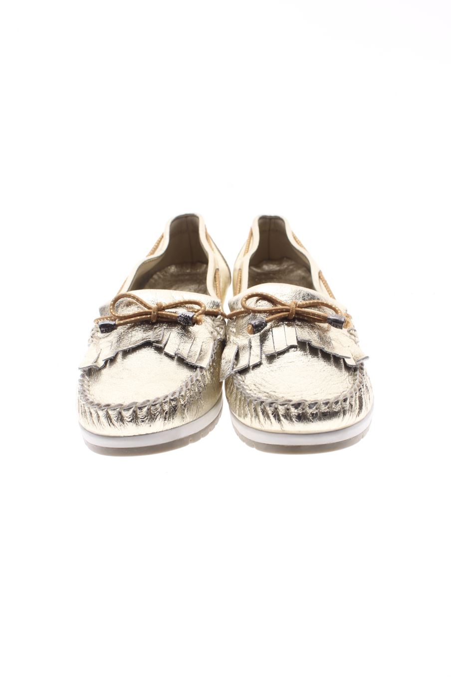Zapatos planos de Pedro Torres de la talla 40, de color dorado de