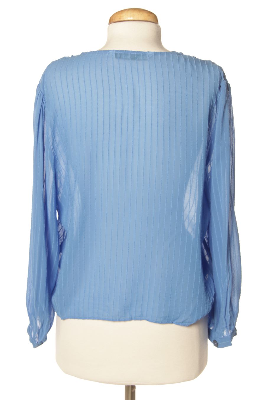 Blusa de manga larga de Zara de la talla S, de color azul