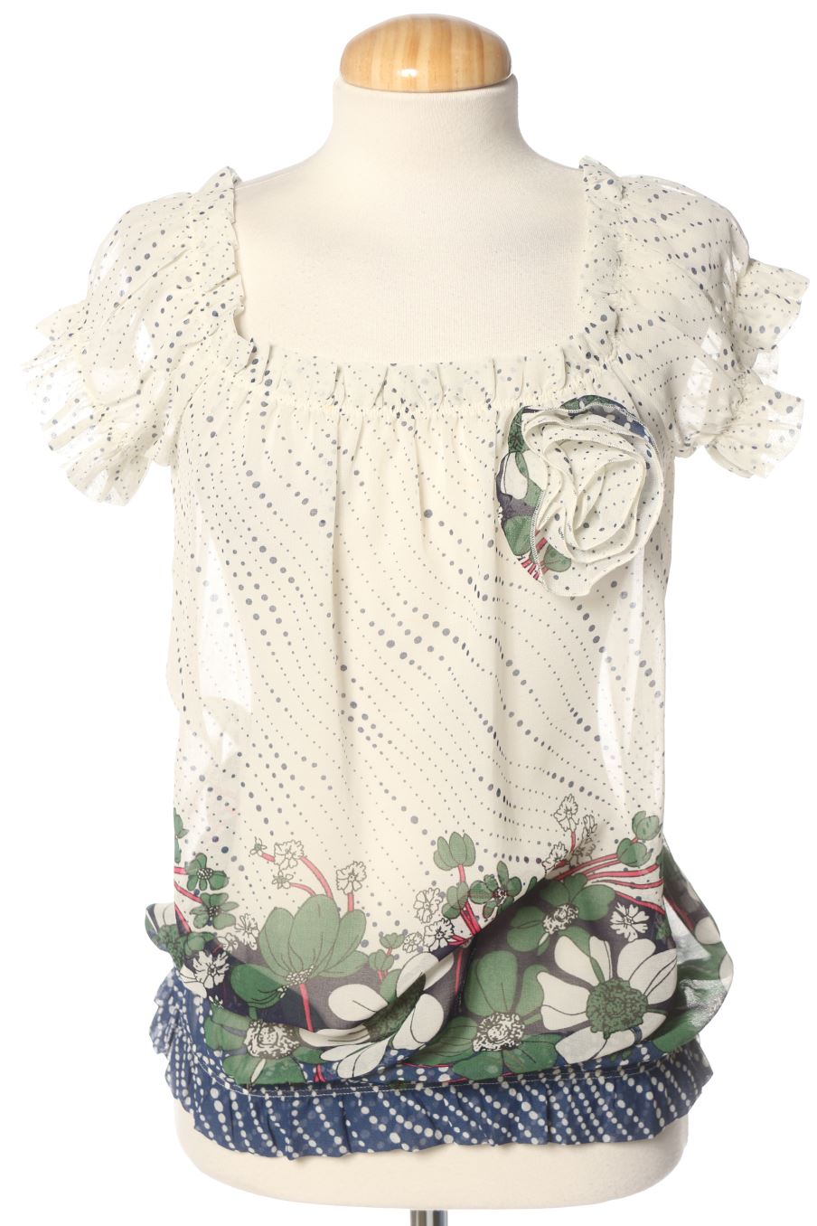 Blouse à manches courtes Fornarina de la taille S, de couleur fleurs