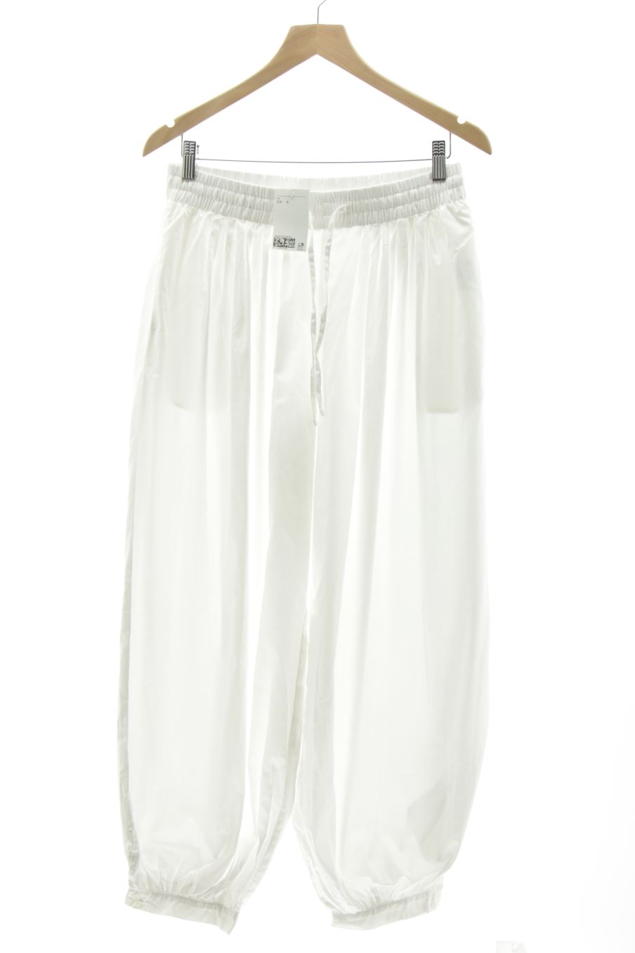 Pantalón de H&M de la talla S, de color blanco