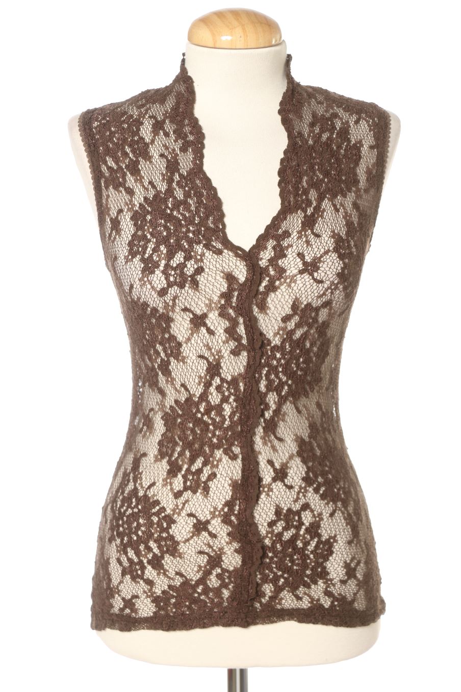 Top de Caroll de la talla XS, de color marrone