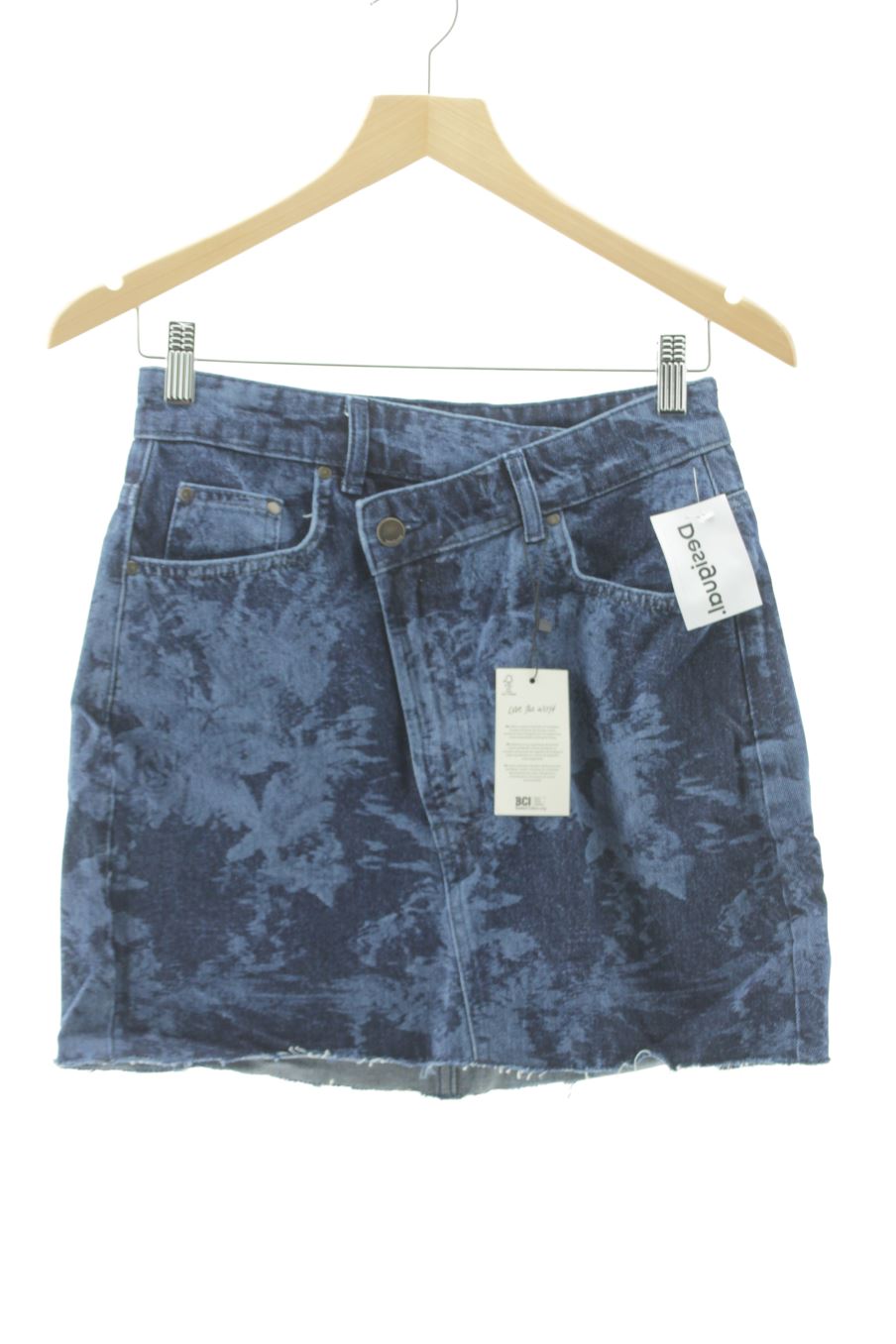 Jupe Desigual de la taille S, de couleur bleu marine de denim