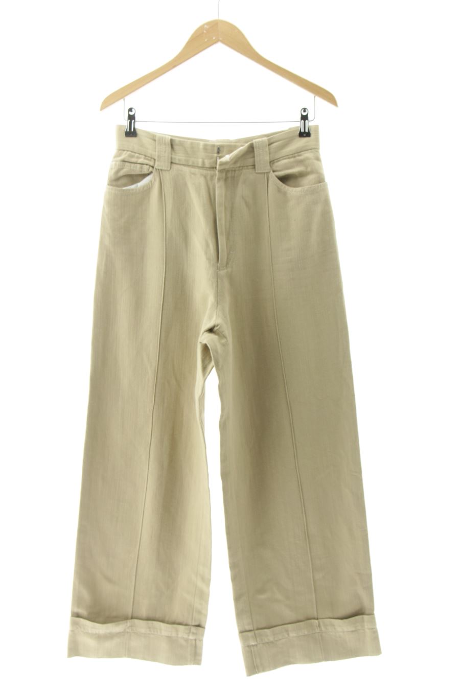 Jeans Sandro de la taille 42, de couleur beige de denim