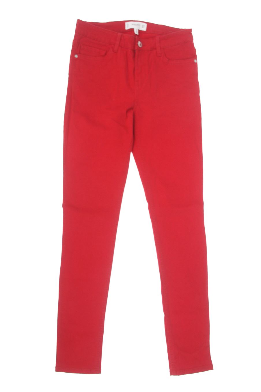 Vaquero de Mango de la talla 34, de color rojo de ropa vaquera