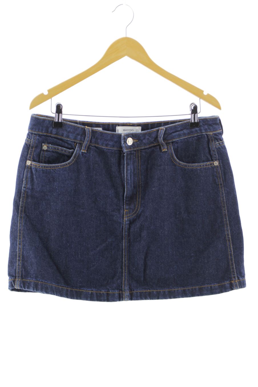 Jupe Mango de la taille L, de couleur bleu de denim