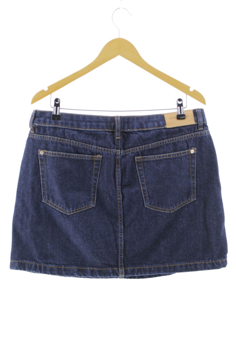 Jupe Mango de la taille L, de couleur bleu de denim