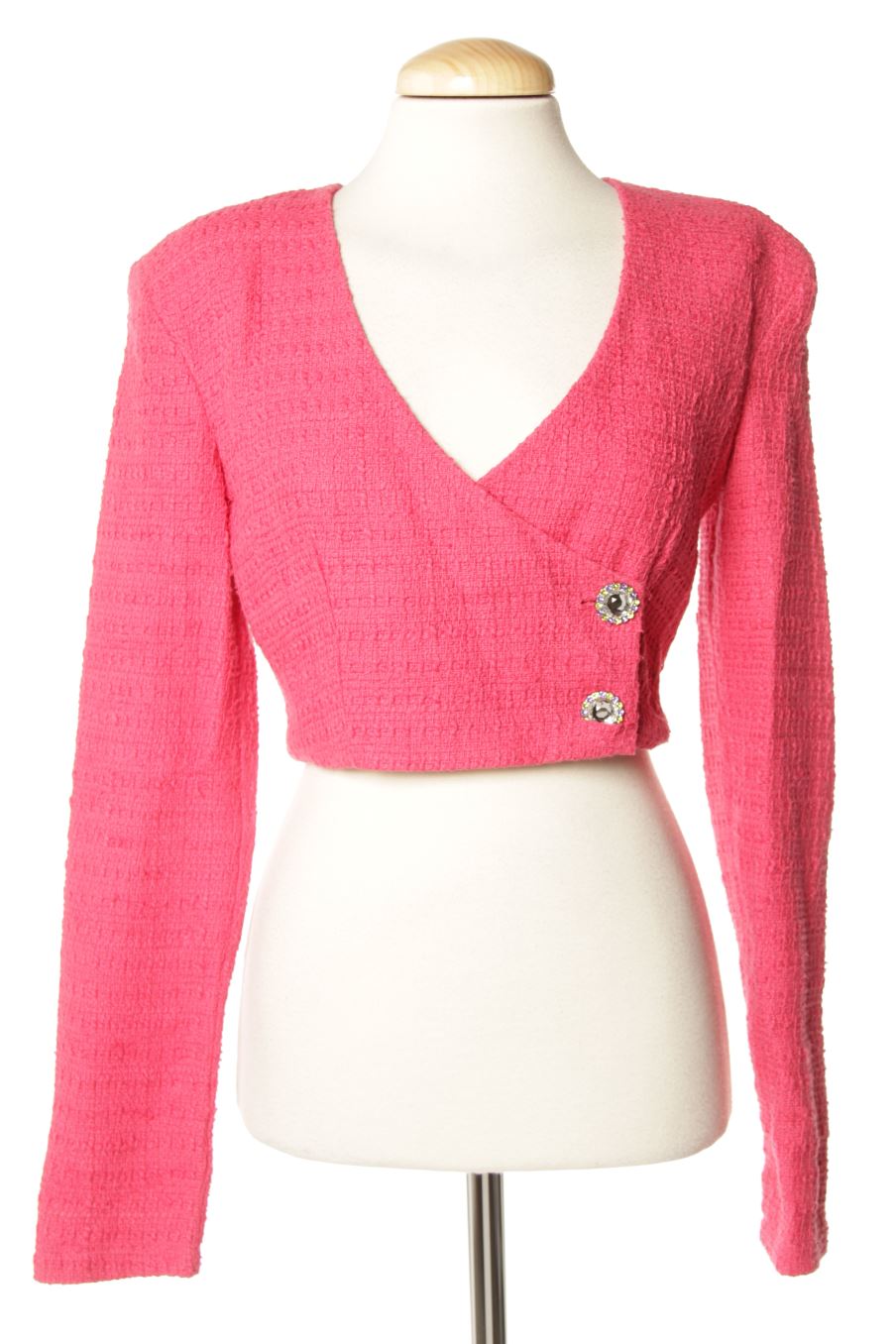Blouse à manches longues Zara de la taille S, de couleur rose