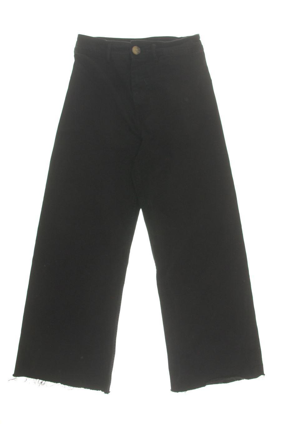 Vaqueros de Stradivarius de la talla 38, de color negro de ropa vaquera