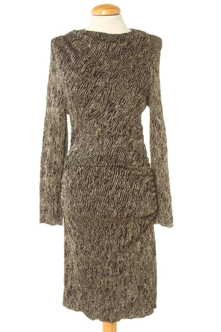 Robe Zara de la taille L, de couleur doré