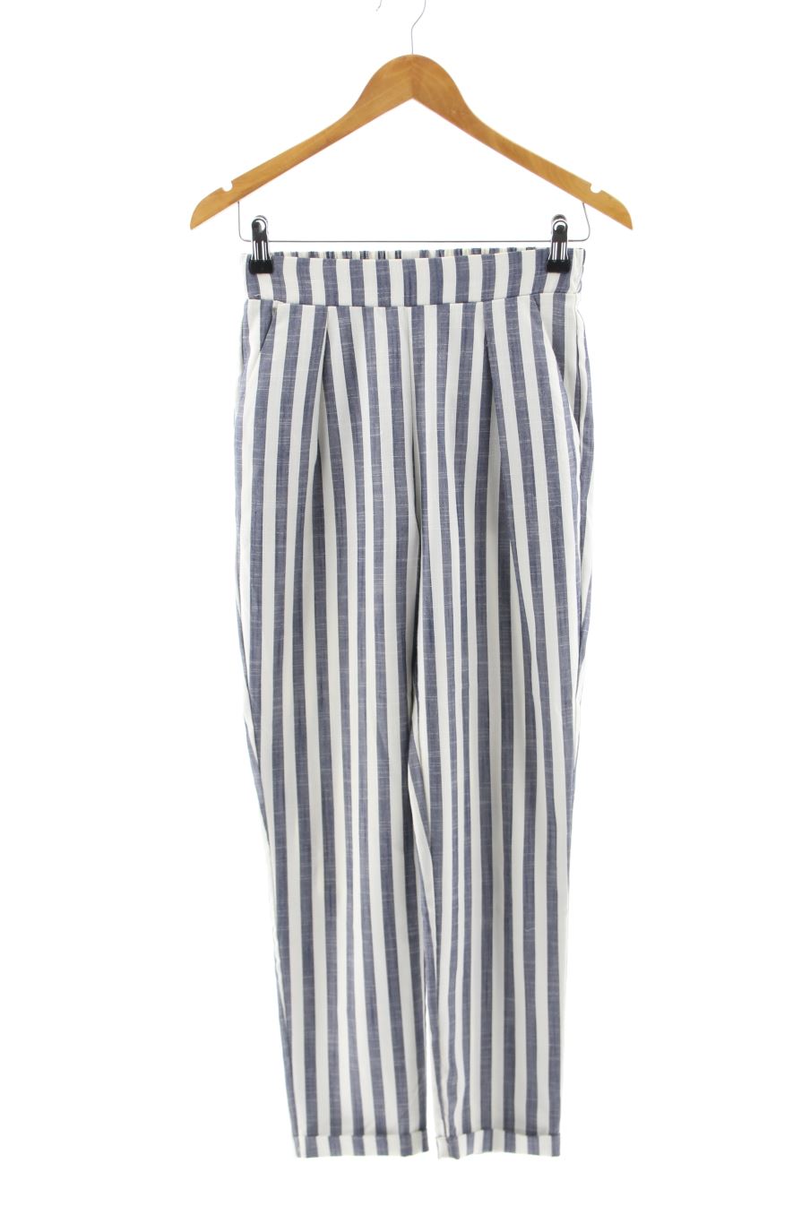 Casual Hose von Stradivarius Größe XS, Farbe Gestreift, für