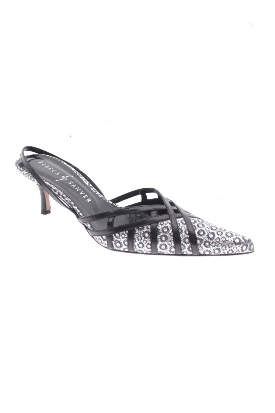 Zapatos de tacon de Rebeca Sanver de la talla 36, de color plateado de