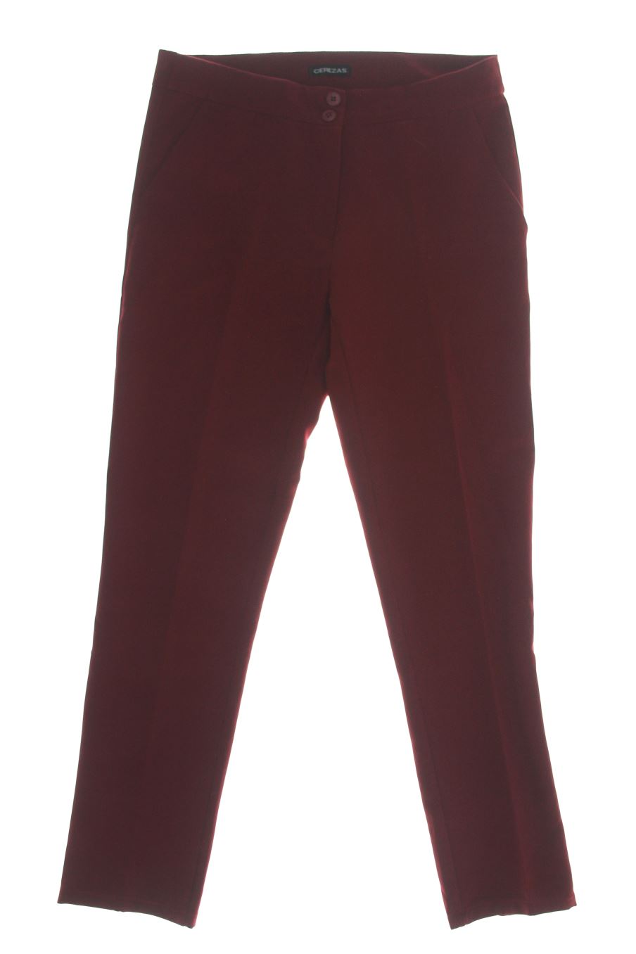 Pantalon Cerezas de la taille 38, de couleur rouge