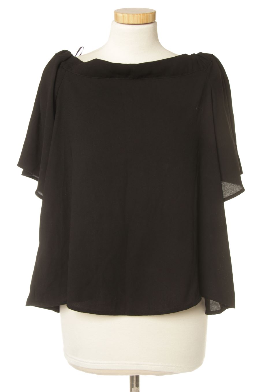 Blouse à manches courtes Mosquitos de la taille 36, de couleur noir