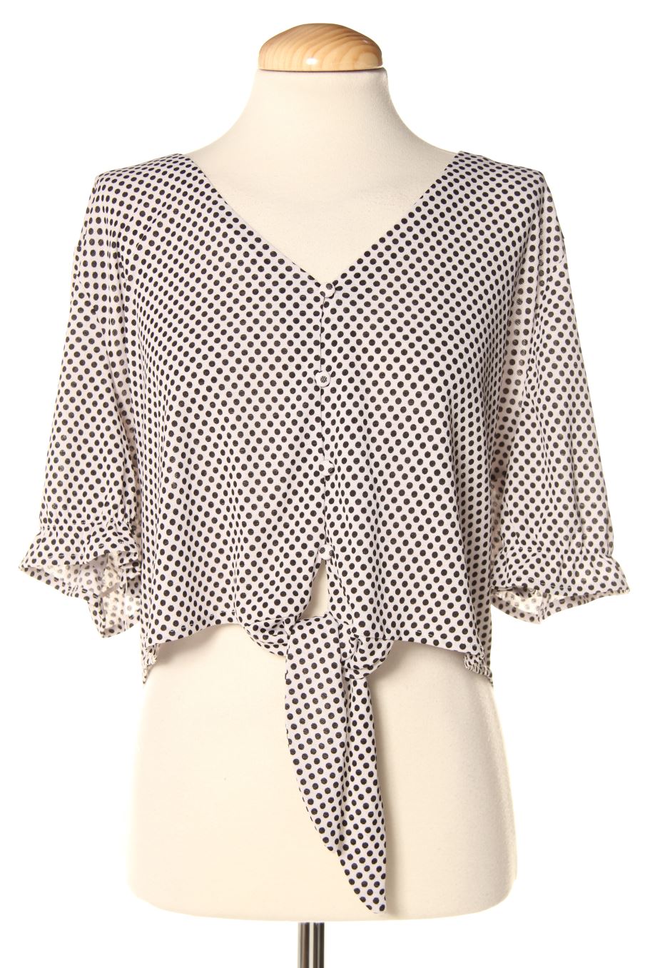 Blusa de manga corta de Naf Naf de la talla XL, de color blanco