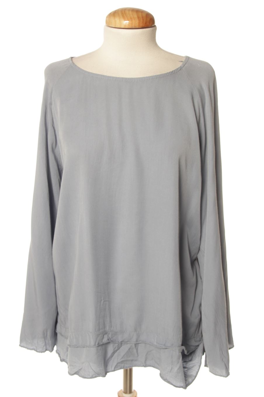 Blusa de manga larga de So Sweet de la talla L, de color azul