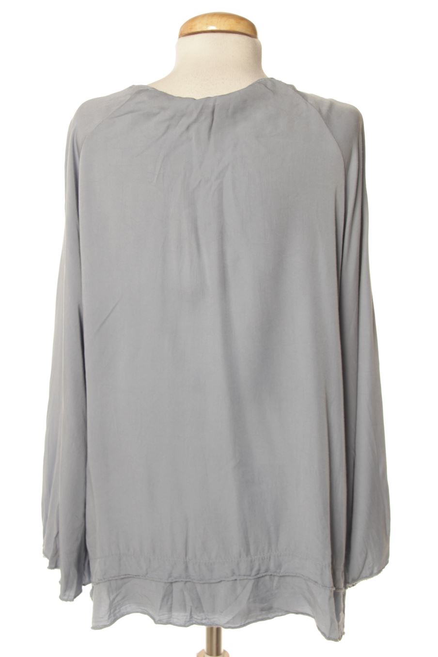 Blusa de manga larga de So Sweet de la talla L, de color azul