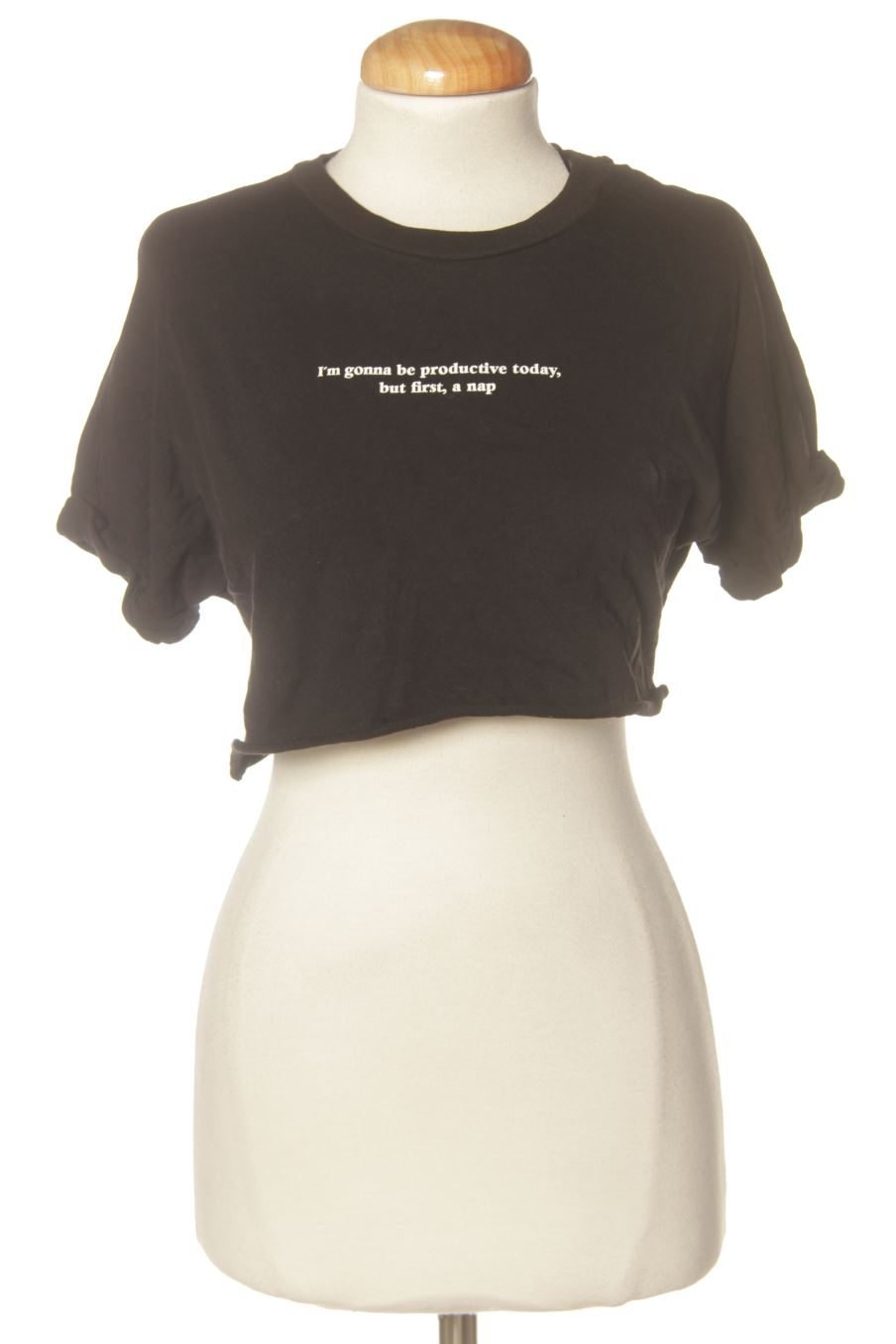 T-Shirt von Pull & Bear Größe XS, Farbe Schwarz, für