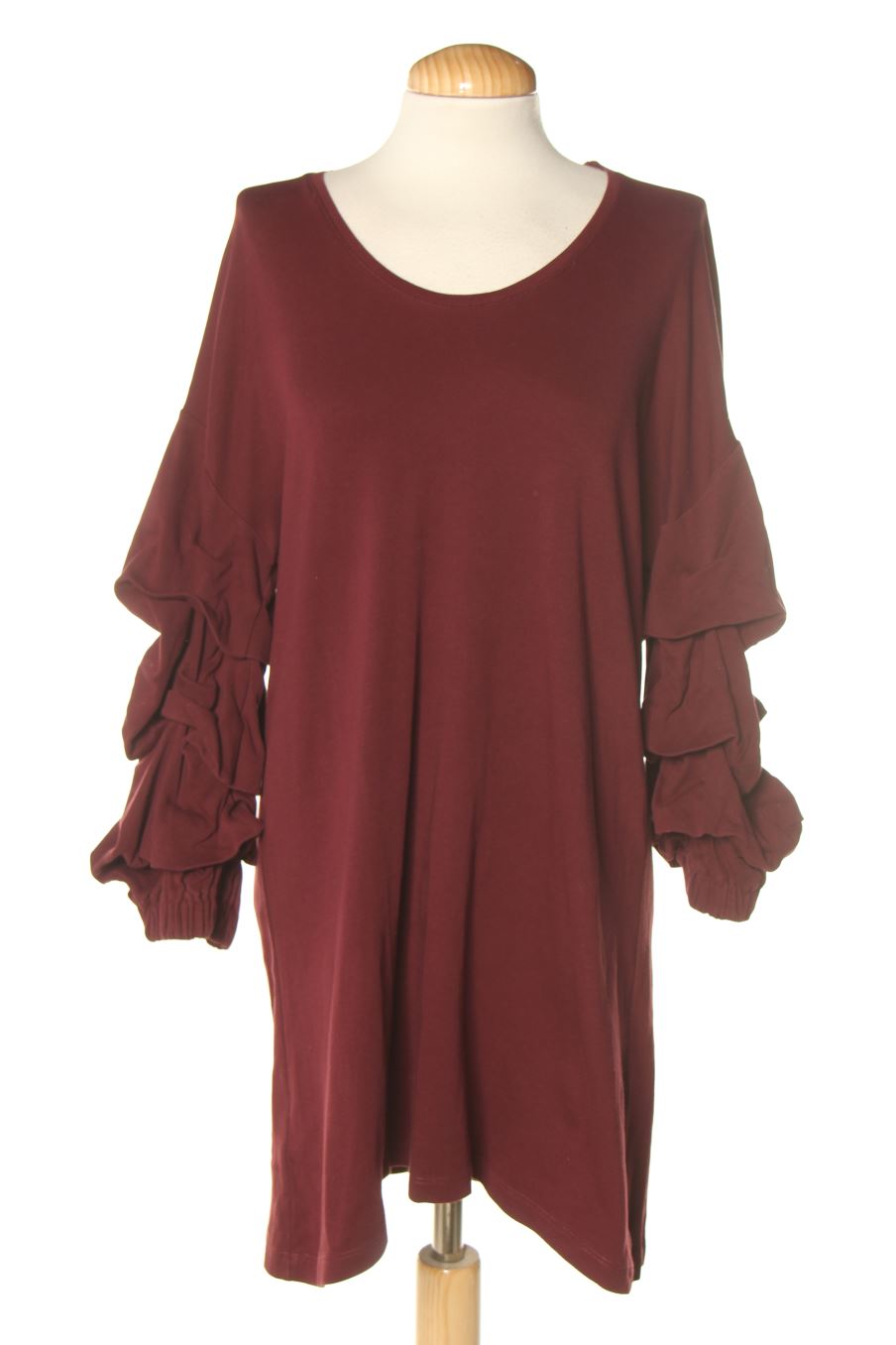Robe casual Mango de la taille L de couleur bordeaux